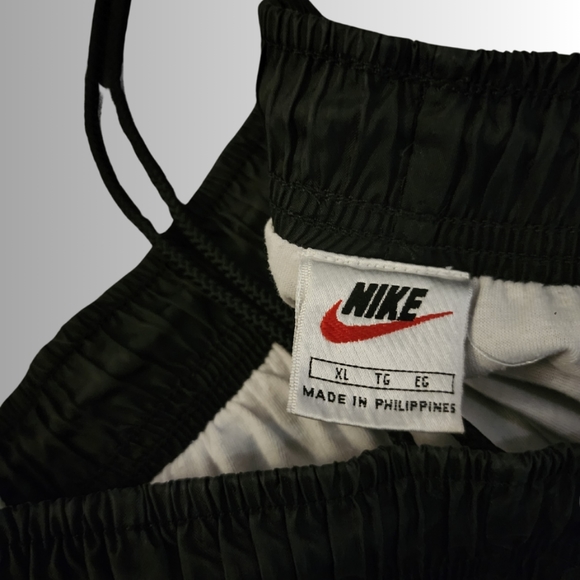 Vintage x 90s Nike Swoosh Embroidered Left Leg Double White Stripe Pant - Picture 5 of 6